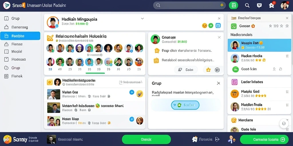 Interaksi sosial dengan live chat antar pemain.