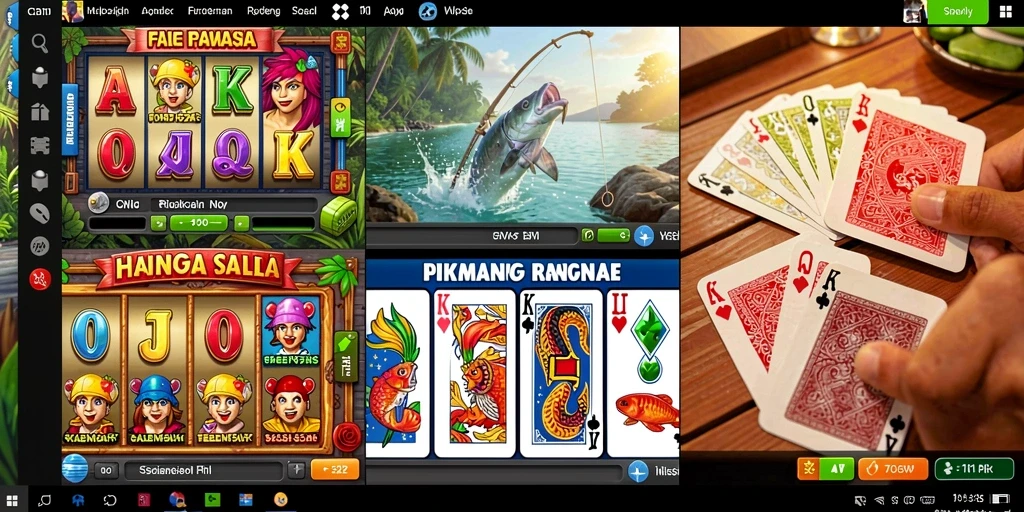 Memperlihatkan berbagai item dan power-up yang bisa dikumpulkan.