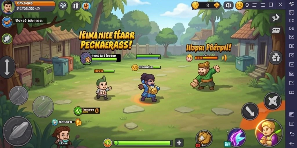 Tampilan level yang bervariasi dan penuh warna.